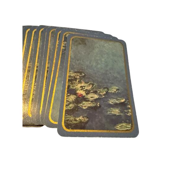 Caspari Claude Monet Water Lilies Double Deck Playing Cards 1995 Art Institute - Picture 2 of 6